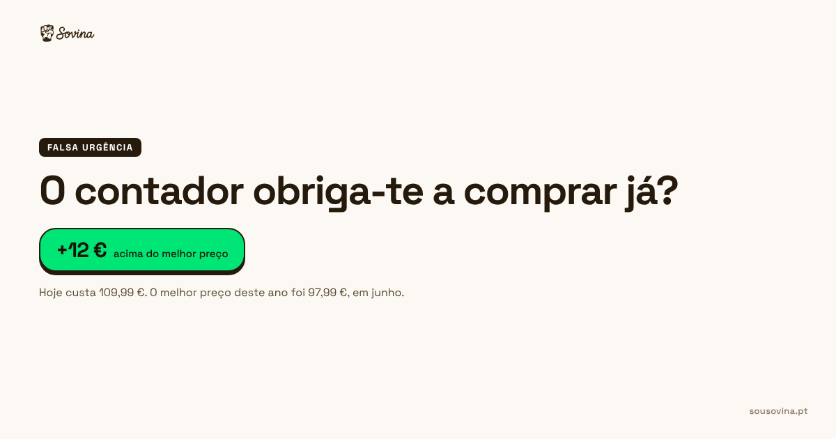 Contador de tempo de uma promoção online ao lado do histórico de preços de uma fritadeira
